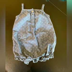 CARTERS Baby outfit infant Star Print Romper 3 mos one piece blue bodysuit